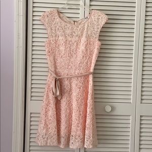 Peach Laced Dress